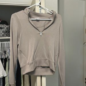 Quarter zip sweatshirt fits true too size